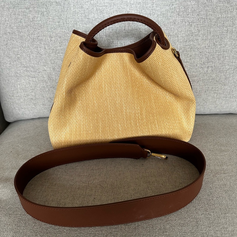 Elegant Tan and Brown Tote Bag